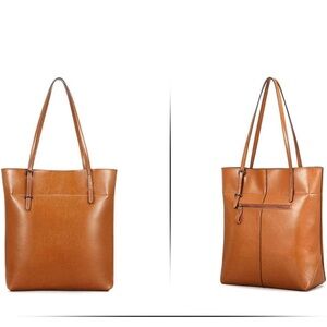Leather tote